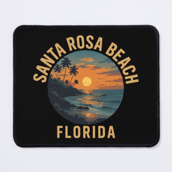 Item preview, Santa Rosa Beach – Florida (with Gold Lettering) designed and sold by VelvetRoom.