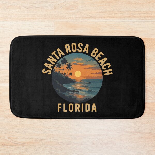 Item preview, Santa Rosa Beach – Florida (with Gold Lettering) designed and sold by VelvetRoom.