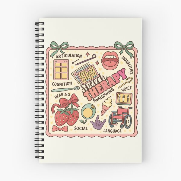 Item preview, Speech Therapy Therapist Pathologist Retro Cute Bows Stamp designed and sold by SunfullyYours.