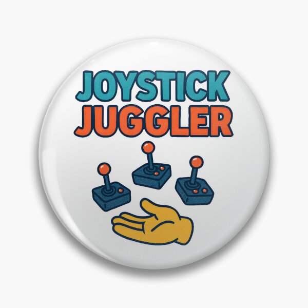 Item preview, Retro Gamer Joystick Juggler Funny Arcade T-Shirt Design designed and sold by The-T-In-Retro.