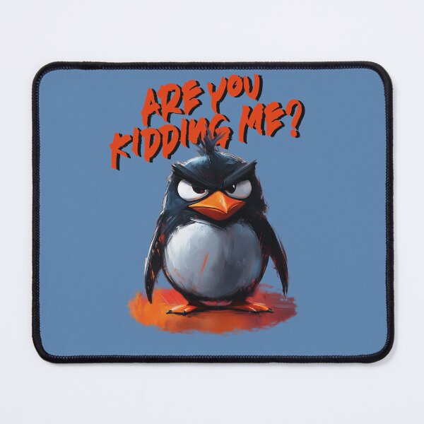 Item preview, Funny Angry Penguin – "Are You Kidding Me?" Cartoon Sarcastic T-Shirt designed and sold by RK-ART-DESIGN.