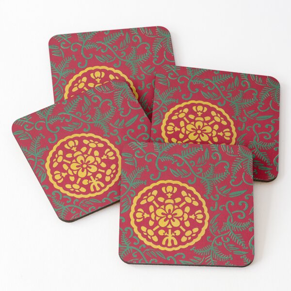Item preview, Karakusa: Traditional Japanese Flower and Vines  Pattern from Kyūko zufu designed and sold by Starpuffdesign.