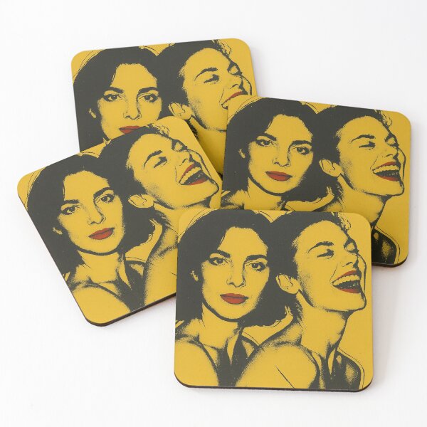 Item preview, Warhol Style Pop Art Portrait of Two Women designed and sold by BubbleDesigns49.