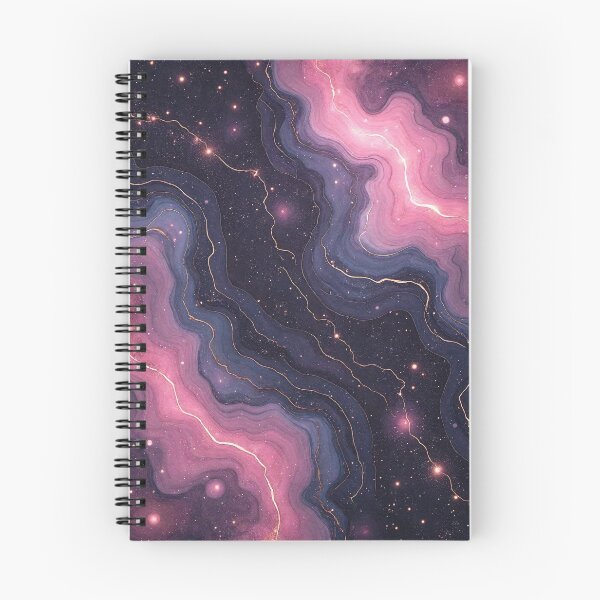 Item preview, Pink Night Sky Marble Texture – Seamless Cosmic Veins Pattern designed and sold by Wordsmith-Wear.