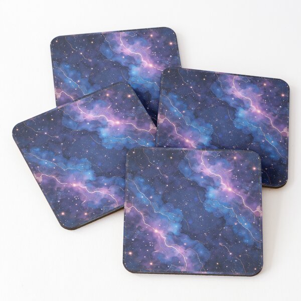 Item preview, Blue Galaxy Cloud Marble Texture – Seamless Star Nebula Pattern designed and sold by Wordsmith-Wear.