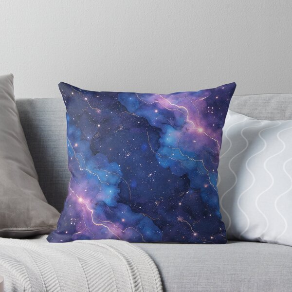 Item preview, Blue Galaxy Cloud Marble Texture – Seamless Star Nebula Pattern designed and sold by Wordsmith-Wear.