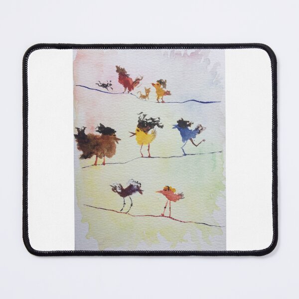 Item preview, Birdies with their pet dogs on telegraph wires. designed and sold by Dwyte2U2.