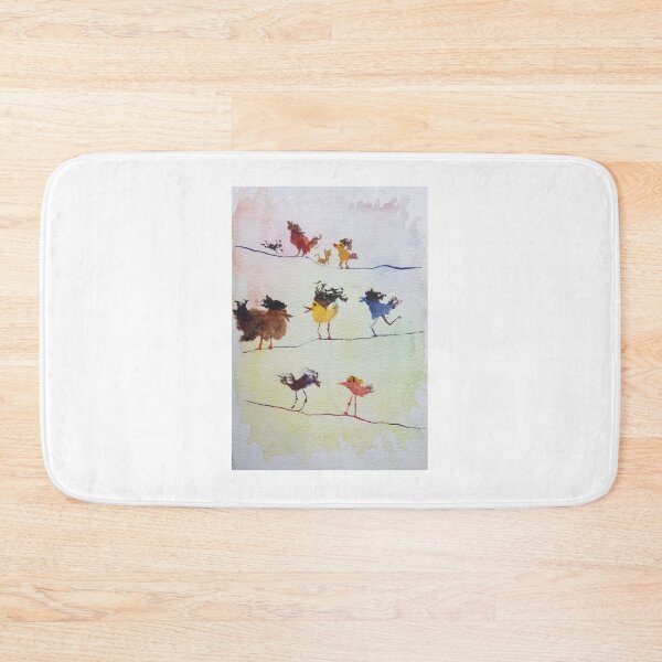 Item preview, Birdies with their pet dogs on telegraph wires. designed and sold by Dwyte2U2.