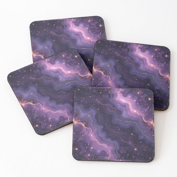 Item preview, Magenta Space Marble Texture – Seamless Electric Nebula Design designed and sold by Wordsmith-Wear.