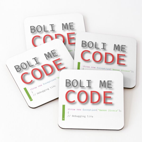 Item preview, Boli me Code - Nemam živaca designed and sold by @wear.words.