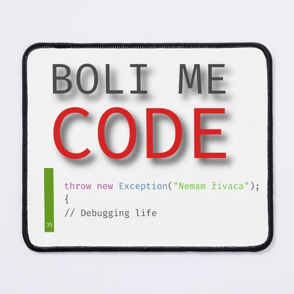 Item preview, Boli me Code - Nemam živaca designed and sold by @wear.words.