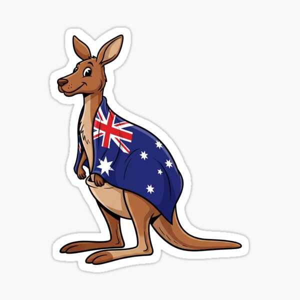 Item preview, Australia - Kangaroo (Country Collection) designed and sold by HeartbeatPrint.