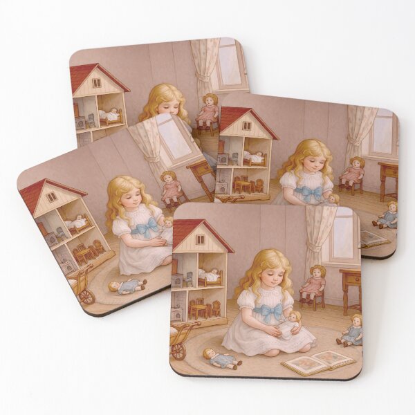 Item preview, A girl plays with her dolls designed and sold by Steffani Lehmann.