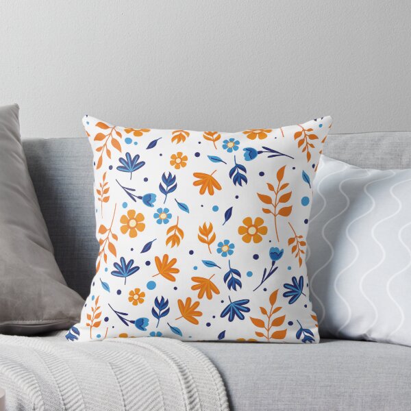 Item preview, Hermoso patrón floral naranja en disposición plana. designed and sold by Jamildesign.