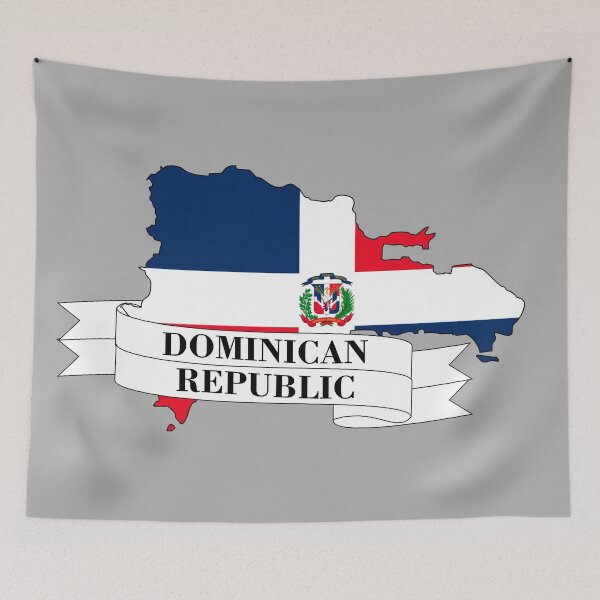 Item preview,  Map of the flag of the Dominican Republic designed and sold by visual adventures.