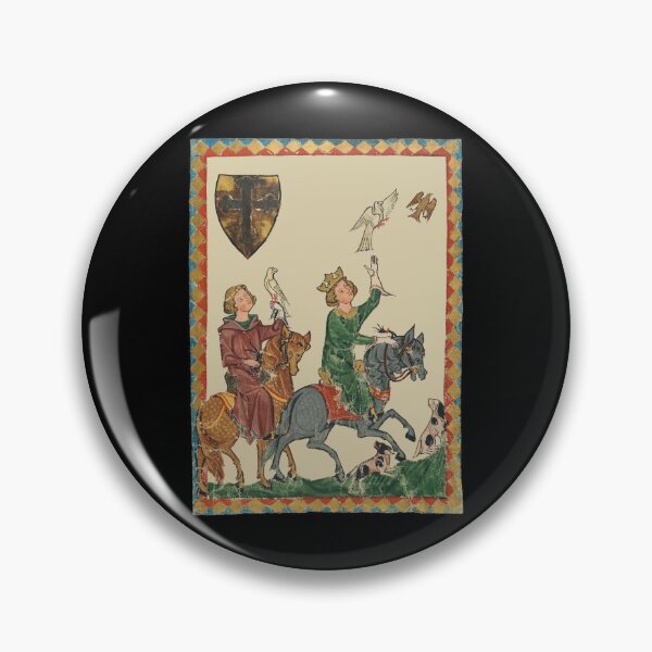 Item preview, Falconry, 14th Century Codex Manesse designed and sold by Cat Lady Designs.
