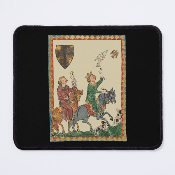 Item preview, Falconry, 14th Century Codex Manesse designed and sold by Cat Lady Designs.