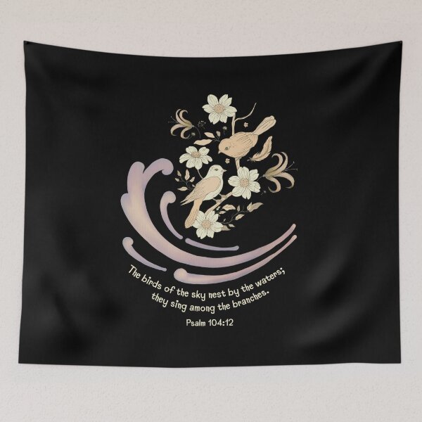 Item preview, Bird Scripture | A Pretty Psalm for Bird Lovers | Cream and Lavender designed and sold by SunandShade.
