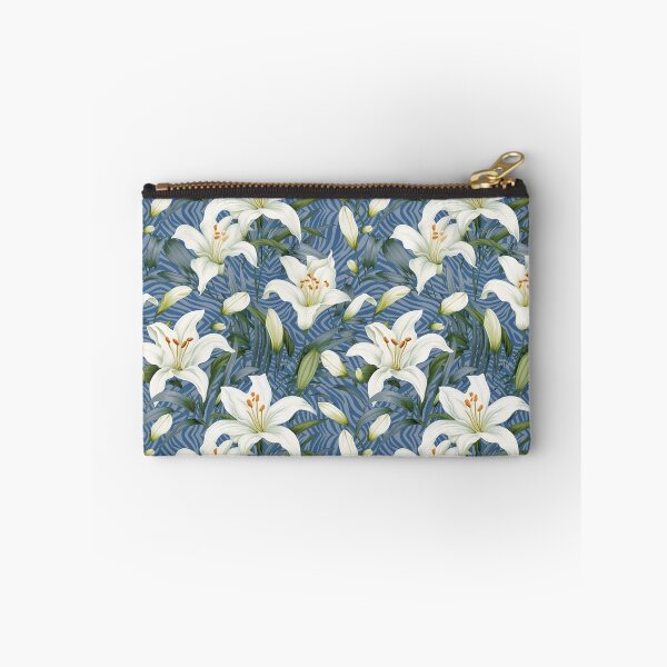 Item preview, lilies with zebra stripes	 designed and sold by Alessandro Remo Mazzoni Remotextiles.