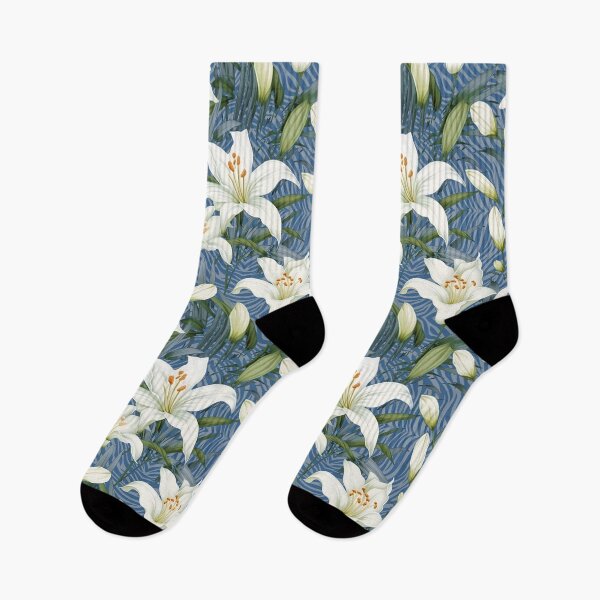 Item preview, lilies with zebra stripes	 designed and sold by Alessandro Remo Mazzoni Remotextiles.