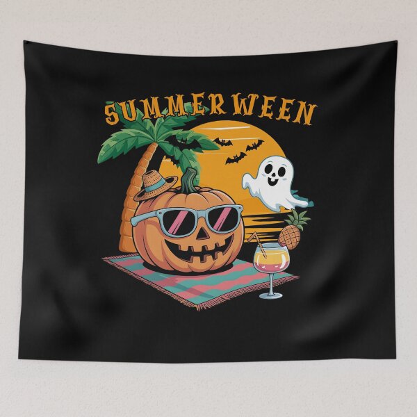 Item preview, Summerween - Spooky Summer Vibes – Halloween withTropical Fun designed and sold by PeteLawliiet.