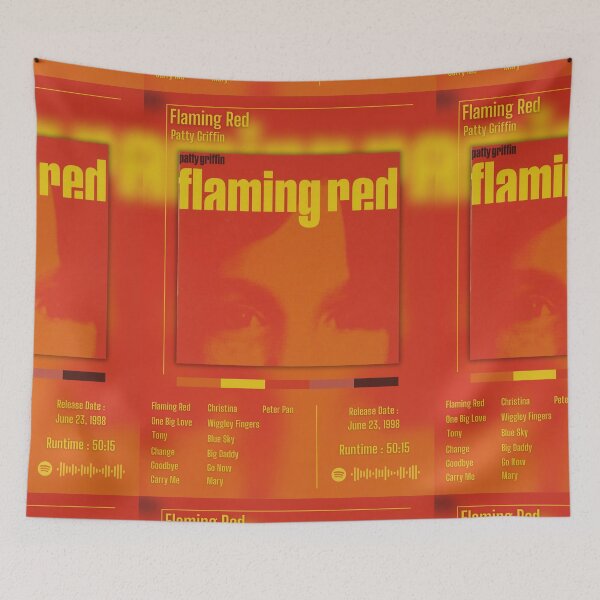 Item preview, Flaming red patty griffin album poster designed and sold by annaseditss.