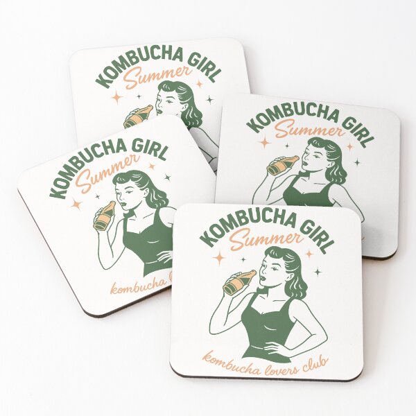 Item preview, KOMBUCHA GIRL Summer – retro vintage design | Gift for kombucha lovers designed and sold by Graphicarium Shop.
