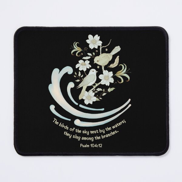Item preview, Bird Scripture | A Pretty Psalm for Bird Lovers | Cream and Light Blue designed and sold by SunandShade.