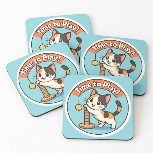 Item preview, Playful Calico Kitten On Scratcher designed and sold by Yuliya Brush.