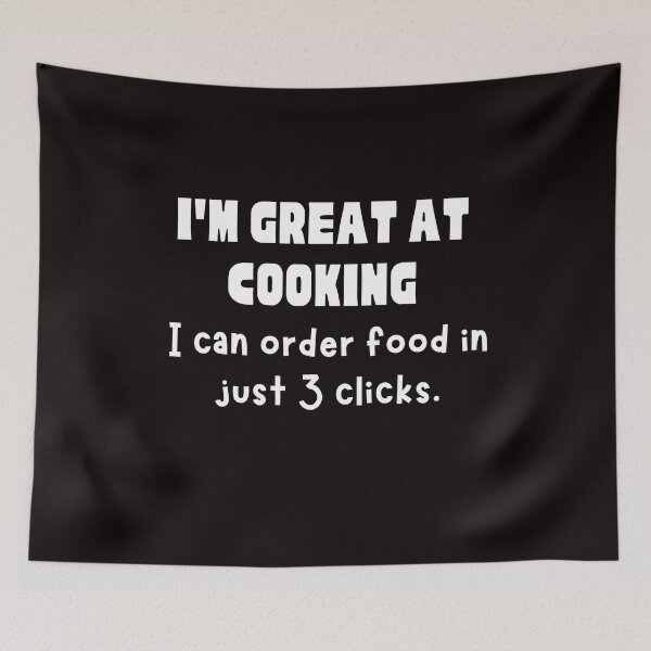 Item preview, Funny Cooking Shirt – I’m Great at Cooking, I Can Order Food in 3 Clicks – Takeout Humor Tee , kitchen humor, food joke shirt, designed and sold by BrewtifulMugs.