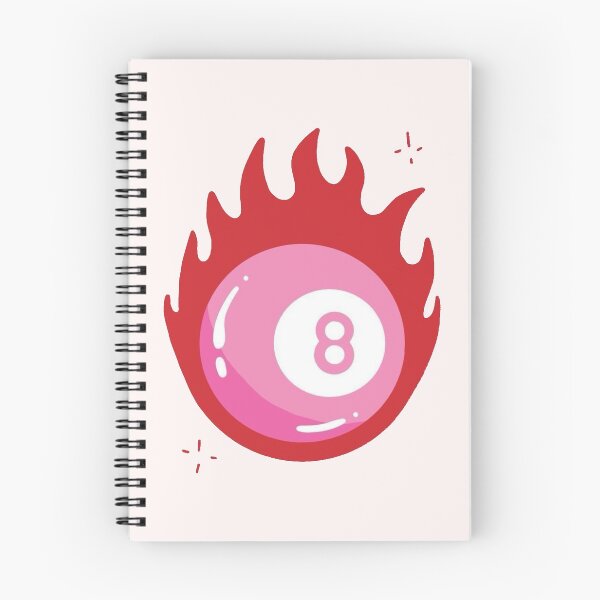 Artikelvorschau, Flammendes Pink Eight Ball entworfen und verkauft von lea-lani.