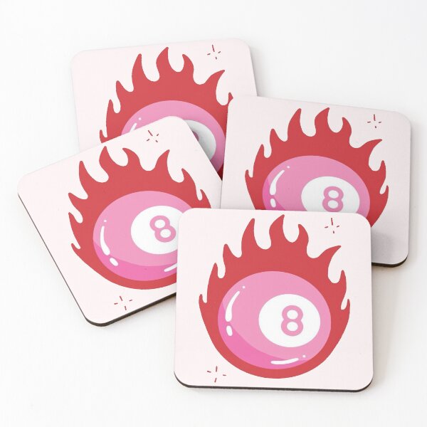 Item preview, Flaming Hot Pink Eight Ball designed and sold by lea-lani.