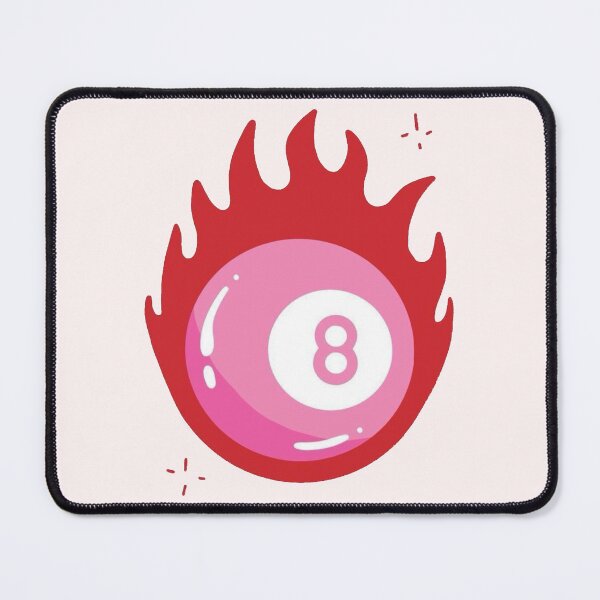 Item preview, Flaming Hot Pink Eight Ball designed and sold by lea-lani.