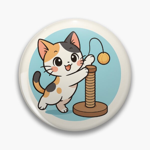 Item preview, Calico Kitten On Tiny Scratcher designed and sold by Yuliya Brush.