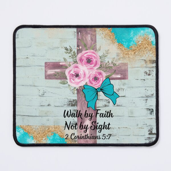 Item preview, Cross with teal background teal bow designed and sold by tgsanders59.