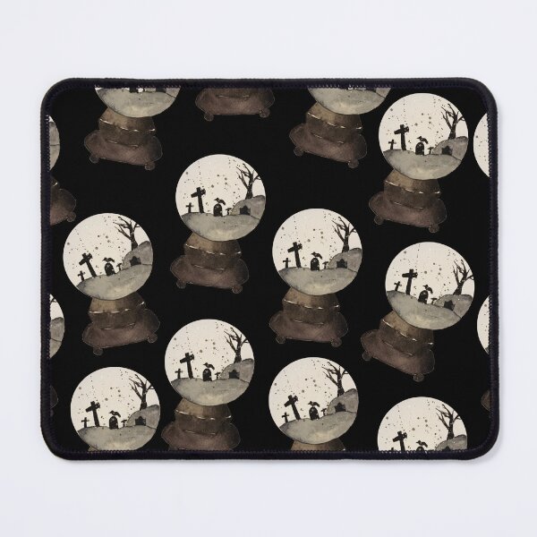 Item preview, Cemetery Snow Globe Watercolor designed and sold by Whispering Raven.