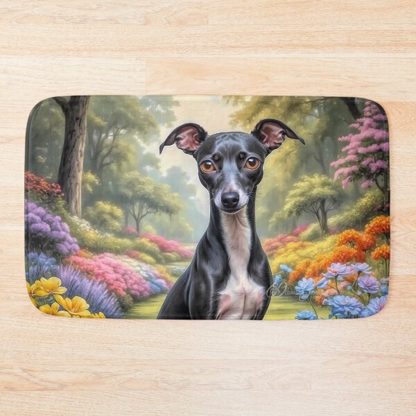 Item preview, Reggie Italian Greyhound Dog Portrait Painting designed and sold by Heart and Soul Studio.