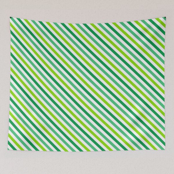Item preview, St. Patricks Day Oblique Green Stripes Collection designed and sold by TrendyDesigne412.