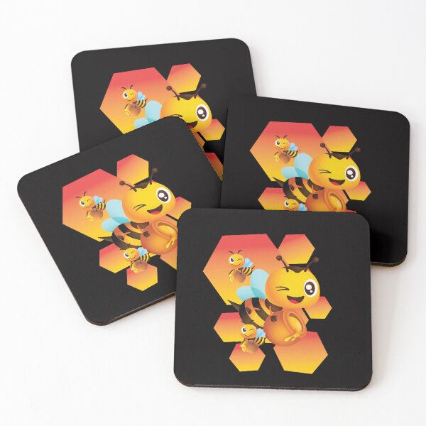 Item preview, Funny Smile Honey Bee Cartoon Design designed and sold by Combat Skies.