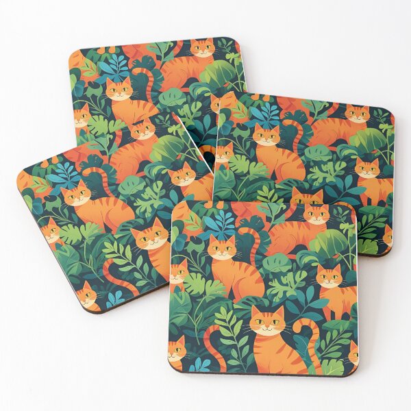 Item preview, Orange Cat Pattern designed and sold by PatronesKawai.