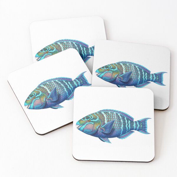 Item preview, Blue-barred parrotfish designed and sold by 4rtistcDrift.