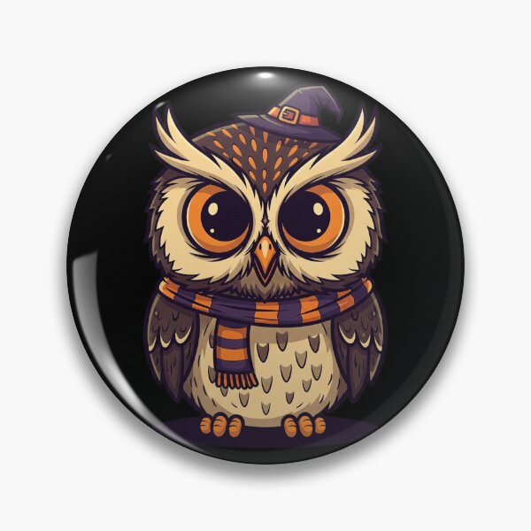 Item preview, Halloween Owl | Spooky-Cute and Enchanting Forest-Inspired Graphic designed and sold by Tw1nsAIArt.