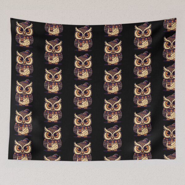 Item preview, Halloween Owl | Spooky-Cute and Enchanting Forest-Inspired Graphic designed and sold by Tw1nsAIArt.