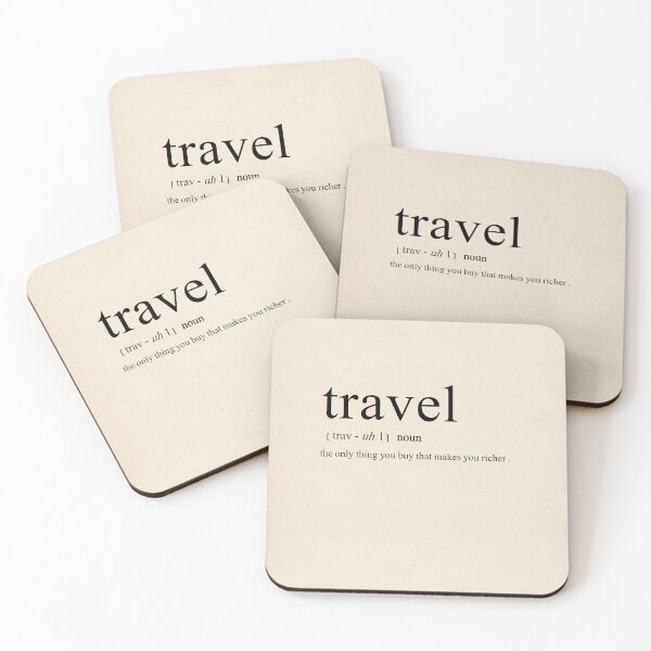 Item preview, 'Travel - the only thing you buy that makes you richer' Typography / Quote / Dictionary Print onto Book Page  designed and sold by R Bex.