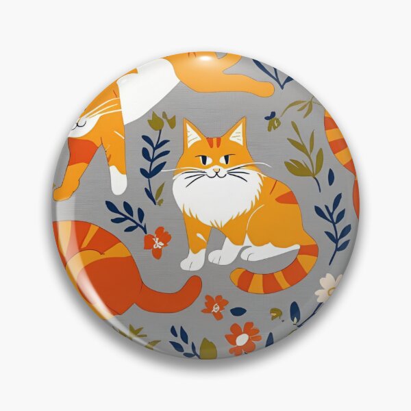 Item preview, Orange Cat Pattern designed and sold by PatronesKawai.