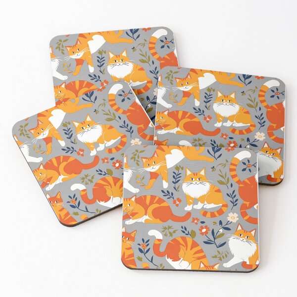 Item preview, Orange Cat Pattern designed and sold by PatronesKawai.