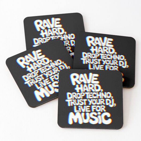 Item preview, Rave Hard Drop Techno | EDM Quote Design for Ravers & DJs designed and sold by Qudkin.