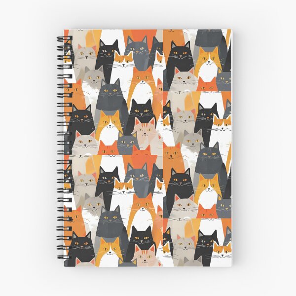 Item preview, Orange Cat Pattern designed and sold by PatronesKawai.