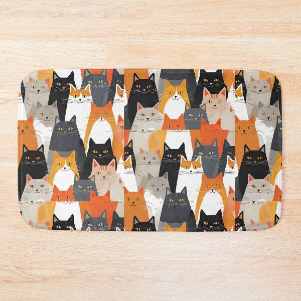 Item preview, Orange Cat Pattern designed and sold by PatronesKawai.