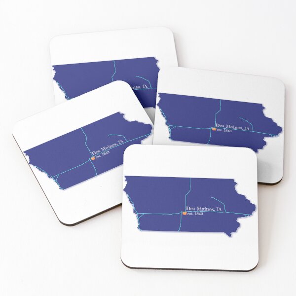Item preview, Des Moines, IA [Blue] designed and sold by PhilbonianDezin.